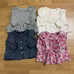 Baby Gap Long Sleeves Lot 3-6 months